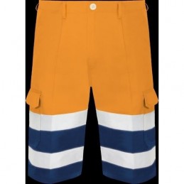 BERMUDA BICOLOR NARANJA...